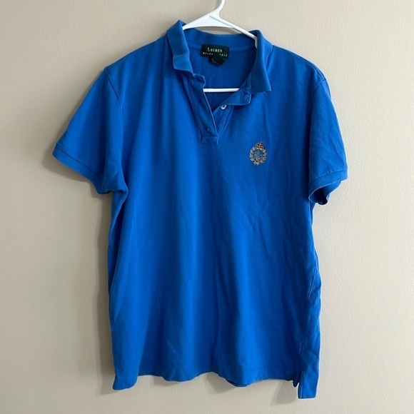 Bundle of Two Vintage Ralph Lauren White Blue Chest Crest Logo Short Sleeve Polo - Picture 2 of 13